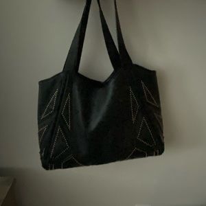 Buckle leather purse